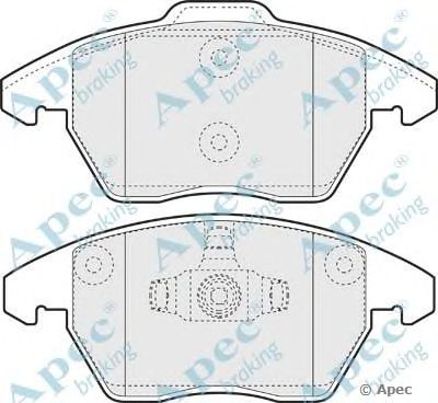 APEC BRAKING pad1398 -  Комплект тормозных колодок, дисковый тормоз
